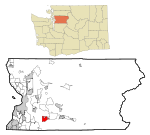 Snohomish County Washington Incorporated and Unincorporated areas Monroe Highlighted